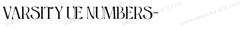 VARSITY UE NUMBERS字体转换